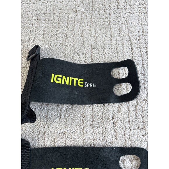 Ignite By SPRI Leather Workout Power Weightlifting Straps Wraps Grips. - Picture 3 of 10